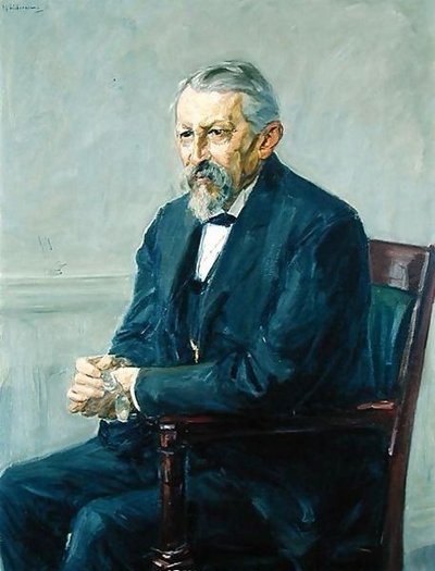 Portrait of Zoologist Hermann Strebel by Max Liebermann